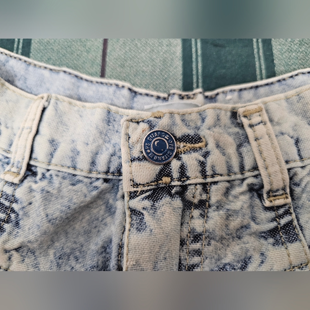 Vintage 80s P.S. Gitano Acid Wash Pleated High Rise Mom Jeans - Size 12 Short - Picture 8 of 12